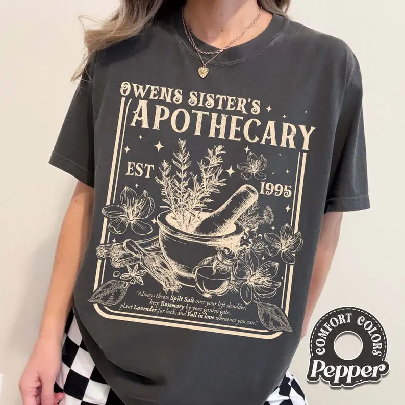 Salt Rosemary Lavender Love Comfort Colors Shirt, Practical Magic Shirt, Magic Spell Shirt, Halloween Gift for Her, Cozy Fall Apparel