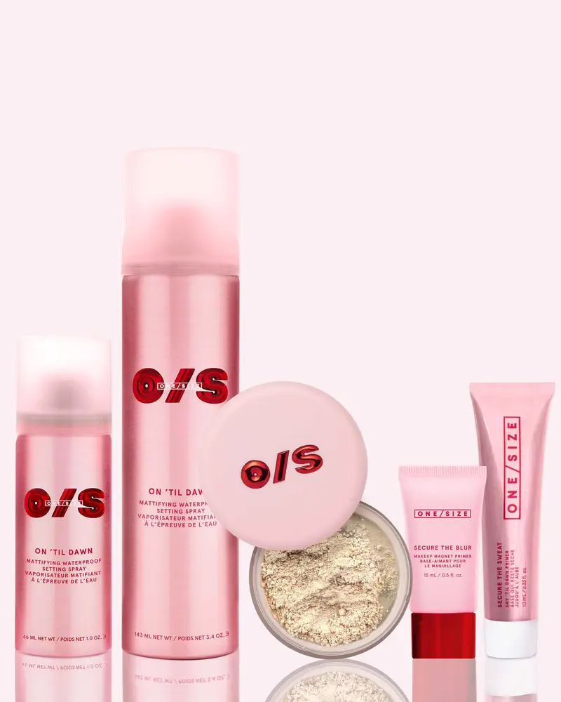 ONE/SIZE | Longwear Legends Vault | On 'Til Dawn Setting Sprays, Ultimate Blurring Setting Powder + Blurring Primer Travel Set