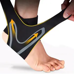 2 Piece Ankle Support Brace, Elastic Compression Sleeve with Detachable Strap, Unisex Foot Protection for Men and Women, Ankle Compression Cuff
