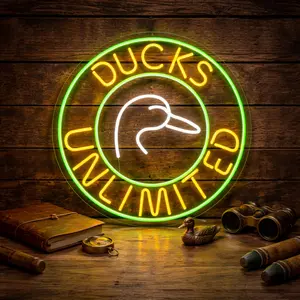 Ducks unlimited neon sign made with led