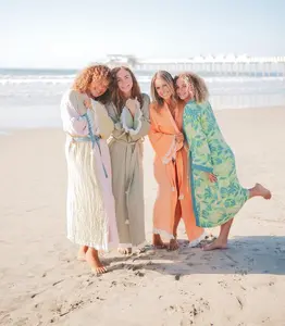 Soft Muslin Cotton Unisex Kimono Bathrobe, Organic Cotton Bathrobe, Natural Cotton Women Robe,Luxury Christmas Bathrobe