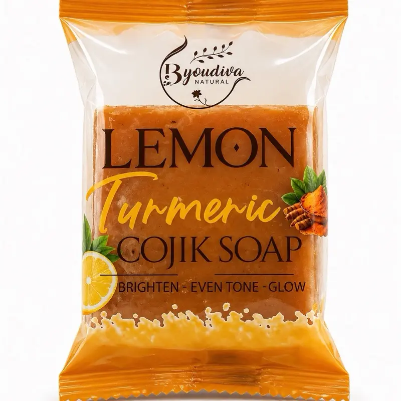 Dark spot remover Lemon turmeric soap without fragrance