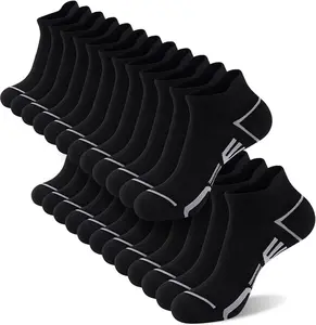 12 Pairs Mens Ankle Socks Athletic Casual Low Cut Short Socks for Men With Tab Shoes Size 6-11