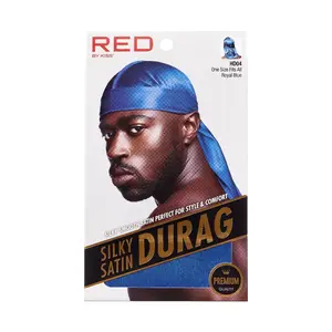 RED Silky Satin Durag Royal Blue RED Silky Satin Durag Royal Blue
