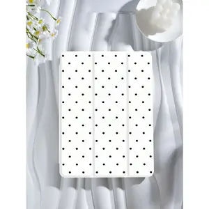 Fashionable Polka Dot Pattern Tablet Case, Available in Multiple Colors, Features Pen Slot/Auto Wake, Compatible with iPad 9.7/10.2/10.9/11/12.9, 10th Generation, Air 11, Air 4/5/6, and Galaxy A7/A8/A9+/S6/S7/S8/S9/S9FE/S10+ Series Soft Shockproof Protect