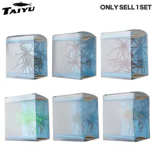 TAIYU Boxed Floating Sea Urchin Soft Bait, Biomimetic Soft Worm Tpe Wear-Resistant Anti-Bite Fishing Lure, Pit Wild Fishing Water Ball Bait, Artificial Fishing Lures