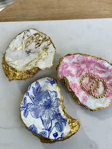 Oyster Shell Decorative Dish | Jewelry Dish | Beach Decor