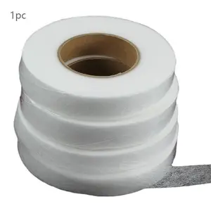 Double-Sided Non-Woven Fabric Lining Tape, Durable Double Sided Heat Sealed Glue Strip for Sewing & Crafts, Polyester Material, Strong Adhesive