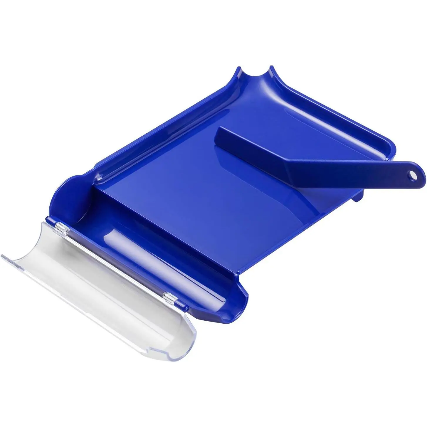 Medarchitect Right Hand Pill Counting Tray with Spatula (Blue - L Shape)