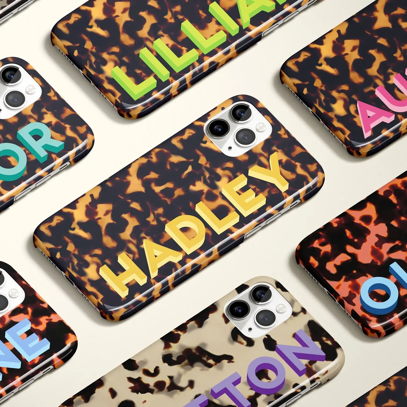 Tortoise shell phone case custom name phone case phone 15 Case Custom phone case