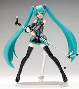 14cm Hatsune Miku PVC Action Figure - Movable, Face Change Doll