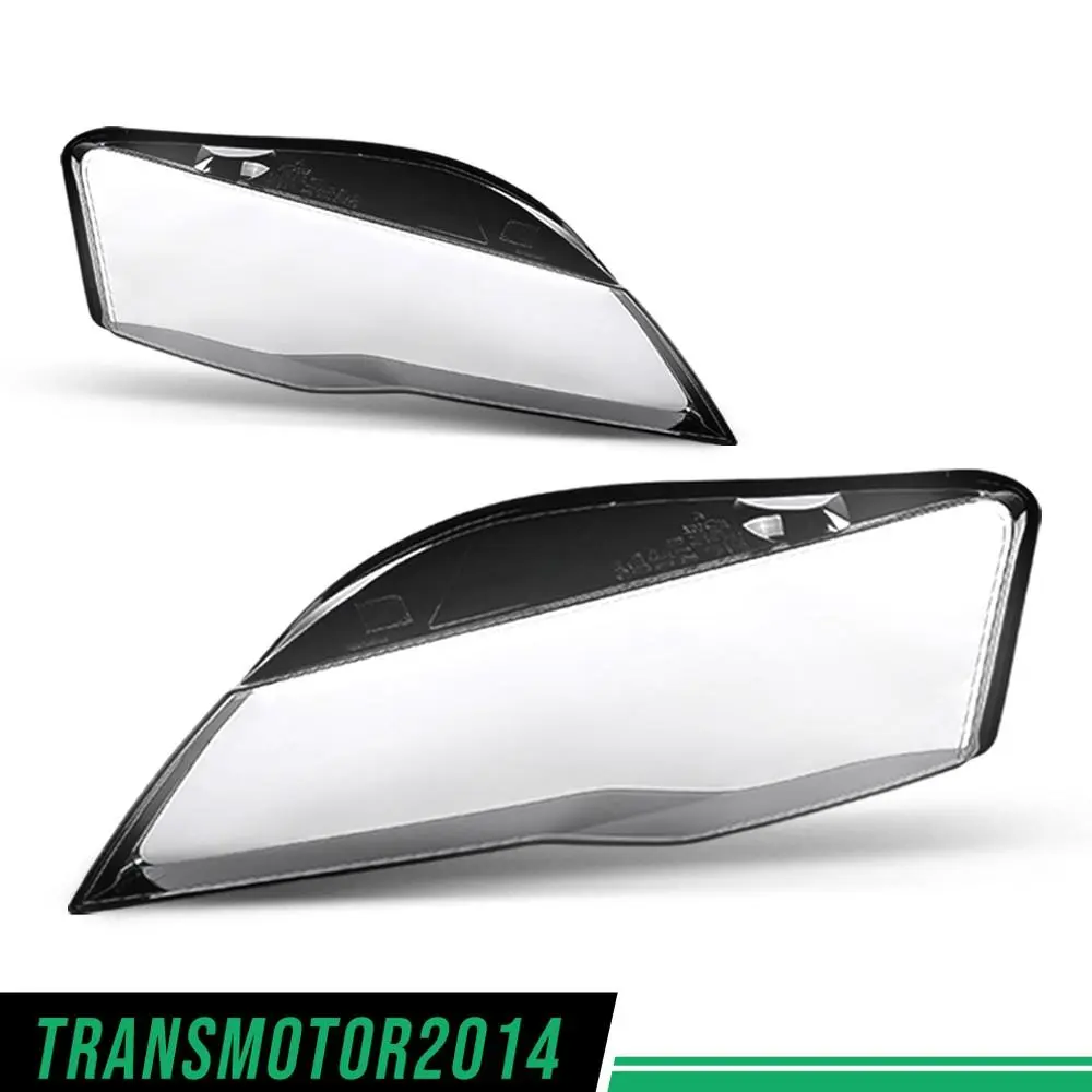 G-PLUS Motor Interior Fit For 2007-2015 Audi R8 Headlight Lens Covers Clear Headlamp Shell Left+Right