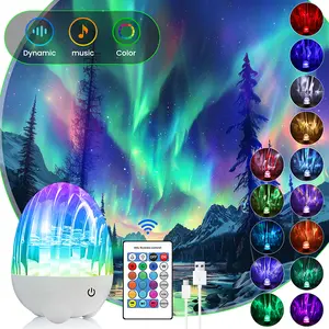 2-in-1 projector light, dinosaur egg design, Bluetooth for music playback, synchronized lighting with music, wireless charging, remote control.