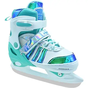 Adjustable Ice Skates with Smooth Blade for Ages 3-12 Beginner Boys Girls, Comfortable Lining, Perfect for Outdoor and Indoor Ice Rink