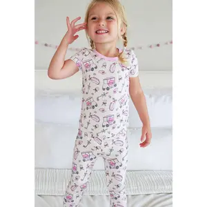 Two Piece Pajama Set | Caddie Crew Pink