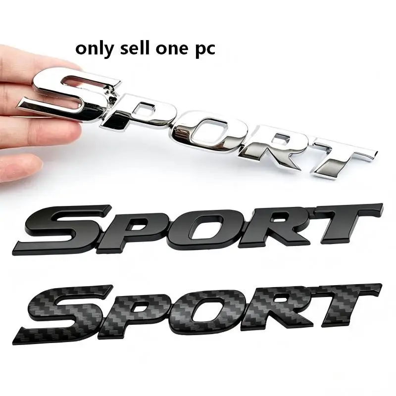 1PC Upgrade Your Car with this Stylish Sleek 3D ABS Sport Emblem - Perfect for Auto Decoration! Sport Emblem Badge Door Decal Auto Accessories for Universal Vehicle Exterior Decoration Automotive Decoration