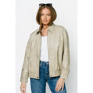 Easy Rider Jacket - Vegan Faux Leather Bomber Style