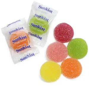 Sunkist Fruit Gems, 1 Pound Bulk Bag, Soft Candy Individually Wrapped, Non GMO ingredients, fat-free, peanut-free, gluten-free, dairy-free, and vegan Sweet Snack