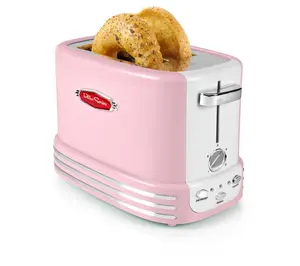 Nostalgia Retro 2-Slice Bagel Toaster Pink Nostalgia Retro 2-Slice Bagel Toaster Pink