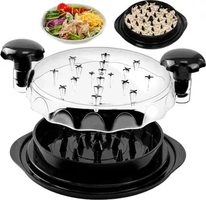 Large Chicken Breast Shredder Tool, Visible Lid Meat Grinder, Anti-Slip Strip, Ergonomic Handle, BPA Free, Perfect Utensils for Pork,Beef,Chicken,Kitchen Gadgets