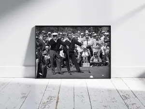 Ben Hogan and Arnold Palmer at Augusta 1966 - Canvas - Poster - Gift - Decor - Poster