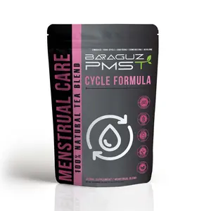 BARAGUZ PMST MENSTRUAL CARE ~ CYCLE FORMULA TEA - Amazing Tea To Help With Your Period Symptoms such as Heavy flow, Migraine, Painful Periods - (30 Servings) Beverage Organic Natural