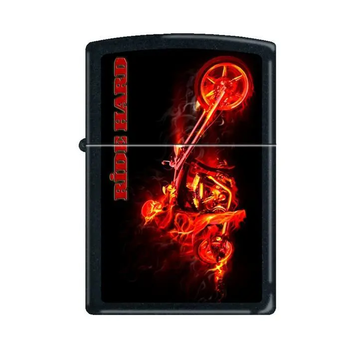 Zippo Night Devil Black Matte Lighter - Made in the USA, with Lifetime Warranty, Eco-Friendly Gift Box, Accessories for Tough Riders