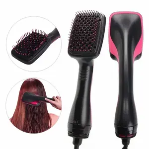 2 in 1 Negative Ion Hot Air Comb,Fast Drying & Instant Straightening, Home & Salon Hair Styling Tool Gift