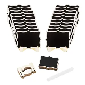 Mini Chalkboard Sign with Stand Small Chalkboard Signs for Food Labels for Party Buffet Pack of 20