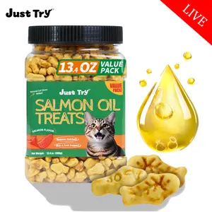 【Live Big Deal】JUST TRY Cat Grass & Salmon Oil Treats - Hairball Relief Remedy Chews