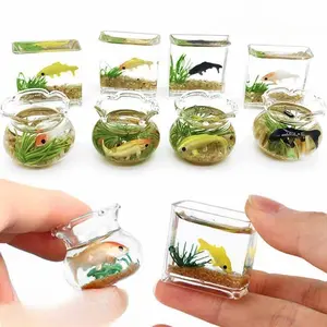 Miniature Fish Tank, Aquarium Building Set, 1 Count Creative DIY Fish Tank Ecosystem Bottle Set, Home Office Desktop Decoration, Mini Ecosystem Tank, Handmade Container, Ornaments
