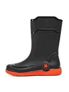 Men's Mid-Calf Waterproof Boots Spring New, Anti-Slip Outdoor Hiking, Protect Ankles, Garden Pond Fishing Beach Universal Shoes