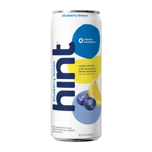 Hint Water, Blueberry Lemon, 12oz Cans (Pack of 12)
