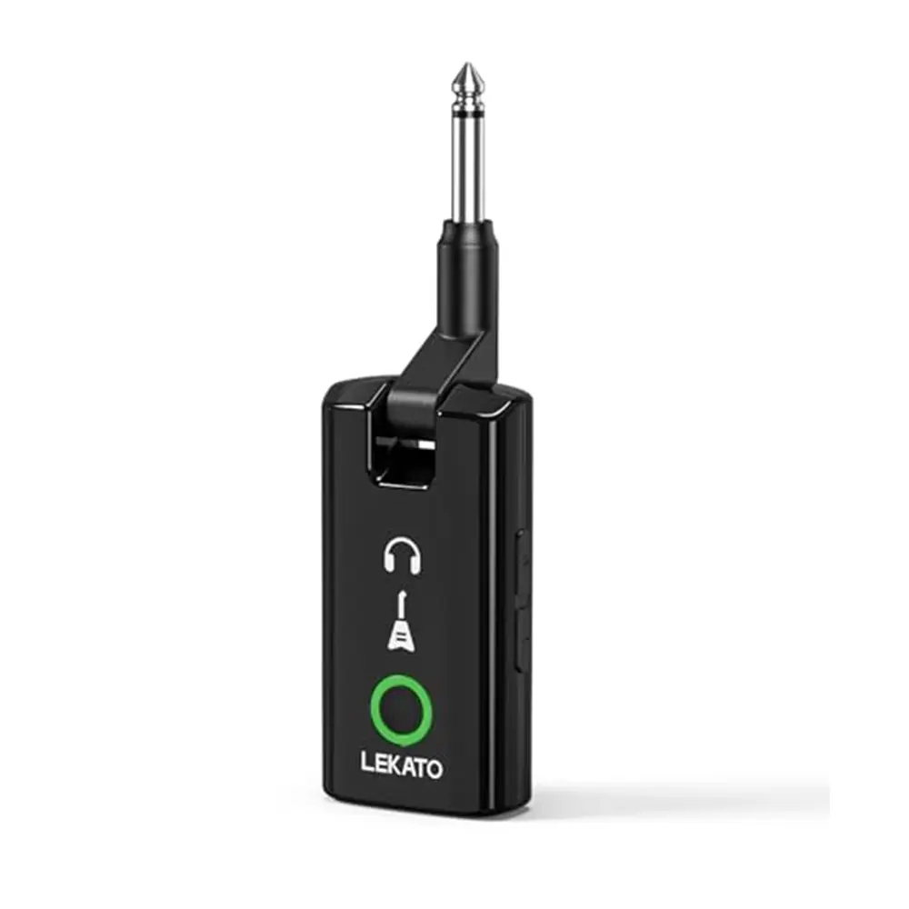 LEKATO Electric Guitar Headphone Amp with 56 Drum Patterns, 8 Effect Modules,50 Presets, 20 IRs, Rechargeable Headphone Amp with Bluetooth Audio for Practice Recording