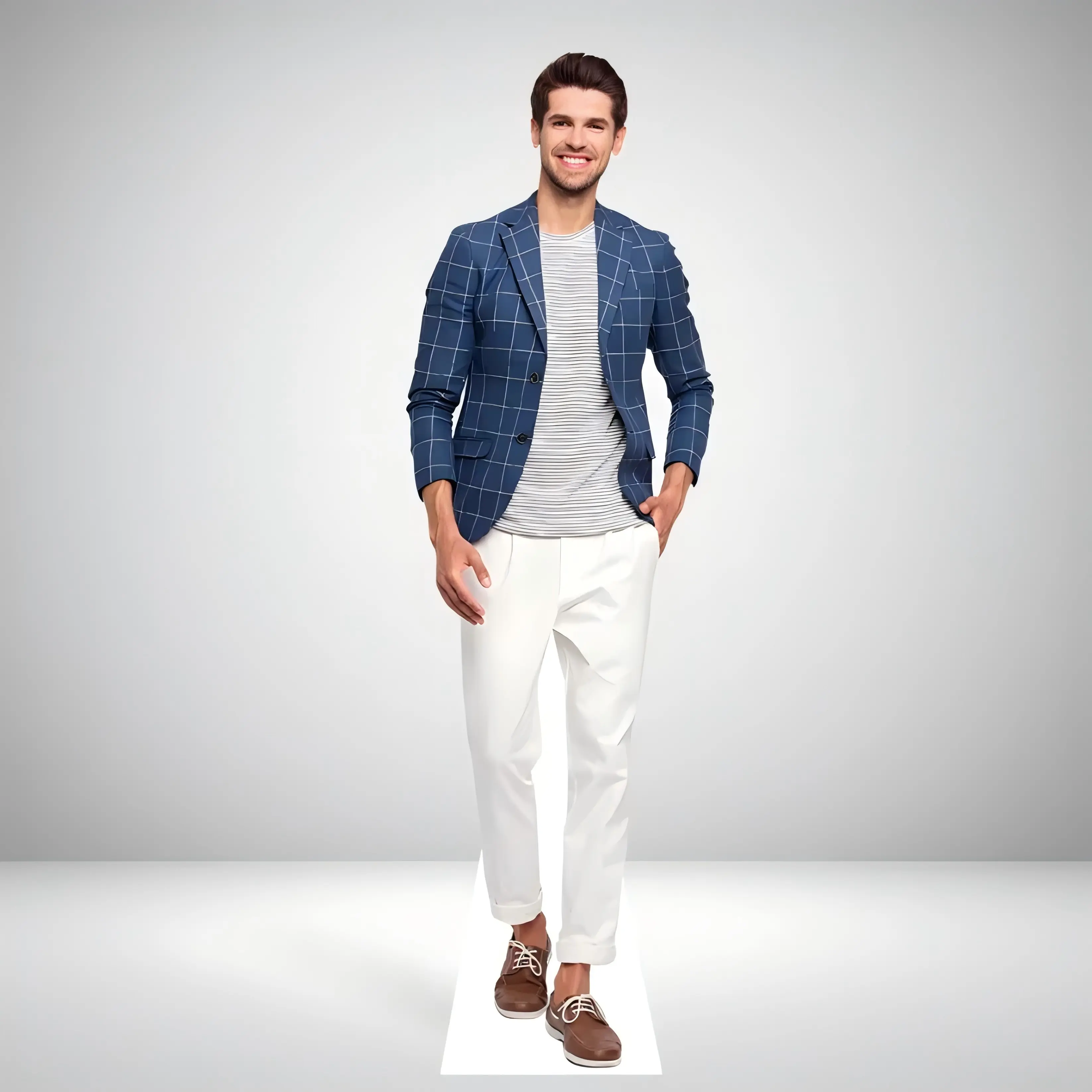 Personalized Photo Standup - Custom Life Size Heavy Duty Cardboard Cutout with Cutout Design, High-Resolution Printing, 1-8 FT Sizes, Waterproof Plastic Parts, Home Decor for Weddings, Birthdays (Upload Your Photo), Water Proof, Anniversary