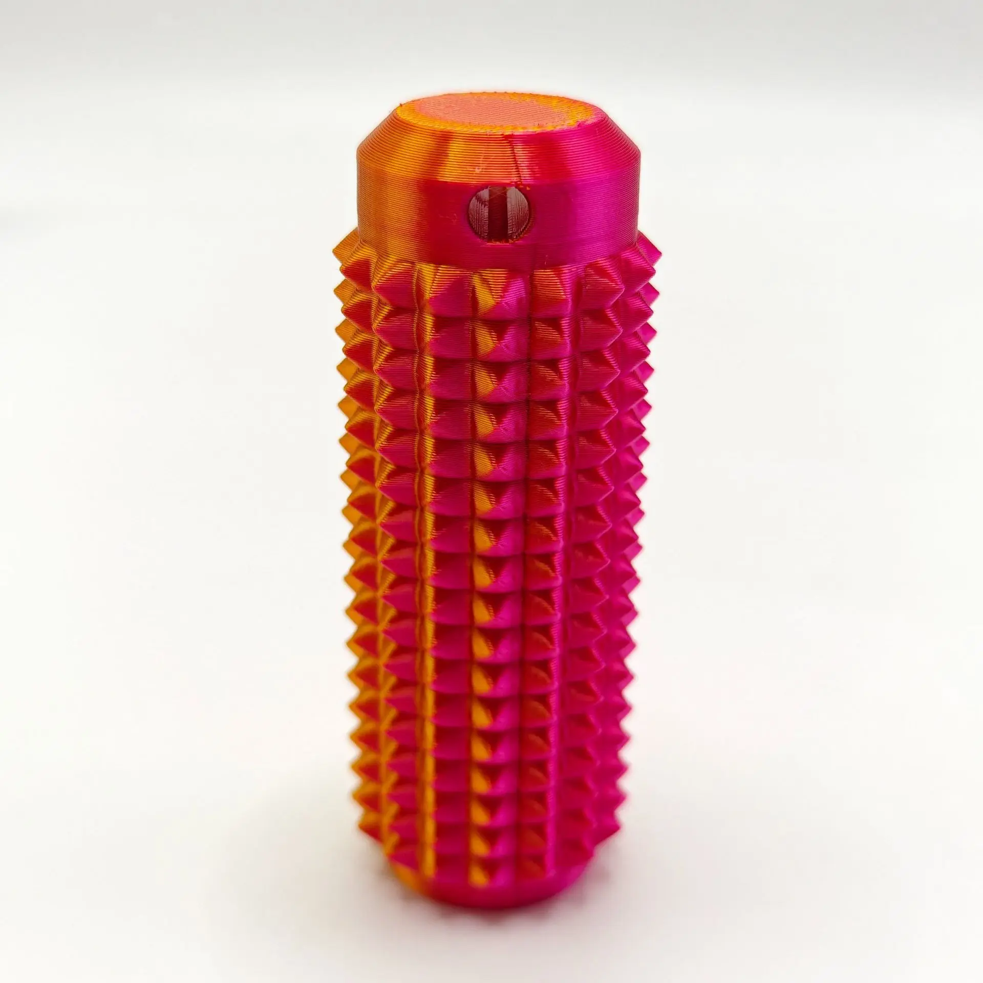 Stim Keychain for Adults - Spiky Grippie Mini Roller with Unique Spiky Grippie Design, Portable Anxiety Relief Accessory for Relaxation Stick Solution & Positive Emotional Support, Stress Relieving Accessory, Stretch & Rotate Fun, Roller Shape