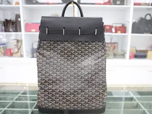 Pre-owned Goyard CANVAS Backpacks STEAMER PM BLACKPACK PM
