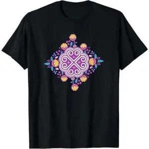Hmong Miao Hmoob Flower Pattern Flowers T-Shirt