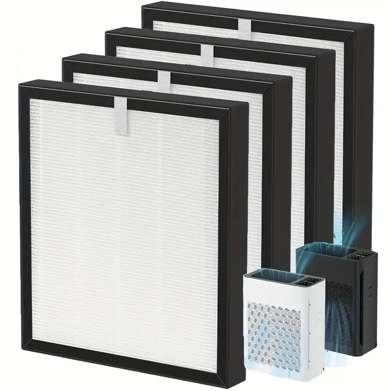 Replacement Filter for Tolife Tz-K2 Air Purifier Air Cleaner, H13 Hepa Filter with Activated Carbon Pre-Filter, 4 Pack Replacement Filters, Hepa Filter Replacements