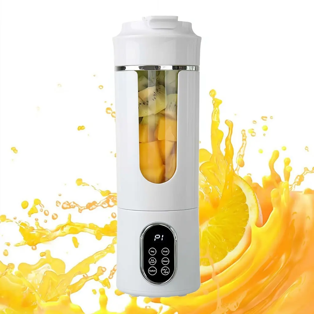 Portable Blender for Shakes and Smoothies, 18 Oz BPA Free Travel Cup & Lid, Durable Stainless Steel Blades, Personal Smoothie Blender, White