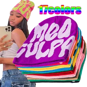 Medusa Y2K Colors Knitting Beanies Hat - Unisex Warm Winter Beanie for Men & Women, Stylish and Comfortable Cold Weather Hat, Perfect for Winter Sports, Outdoor Activities, Fashion, & Exercise