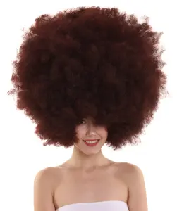 Adult Women’s Fabulous and Fun Super Size Afro Wigs, Big, Bold, and Ready to Party Flame-retardant Synthetic Fiber- Multiple Color
