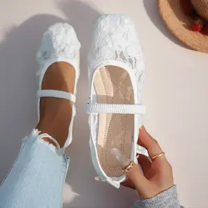 Women's Casual Square-Toe Flat Shoes Comfortable Lightweight Daily Footwear for Everyday Outings with Soft Lining & Slip-Resistant Outsole