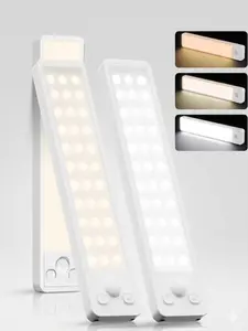 2 pack Under Cabinet Rechargeable Dimmable Lighting: 3 Color Temperature Motion Sensor Lights Indoo