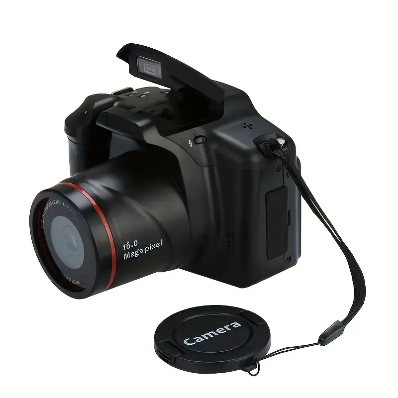 1080P Digital Camera 48mp Mega Pixel Vlog Camera, 16x Zoom, Auto Focus, Hybrid Autofocus, Anti-Shake, Includes 32GB SD Card, Perfect for Vlogging & Photography