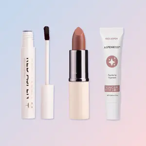 Red Aspen Lip Trio  Complete Hydrating Lip Routine | Viral Peel-Off Lip Stain + Satin Lipstick + AspenKiss Lip Peptide