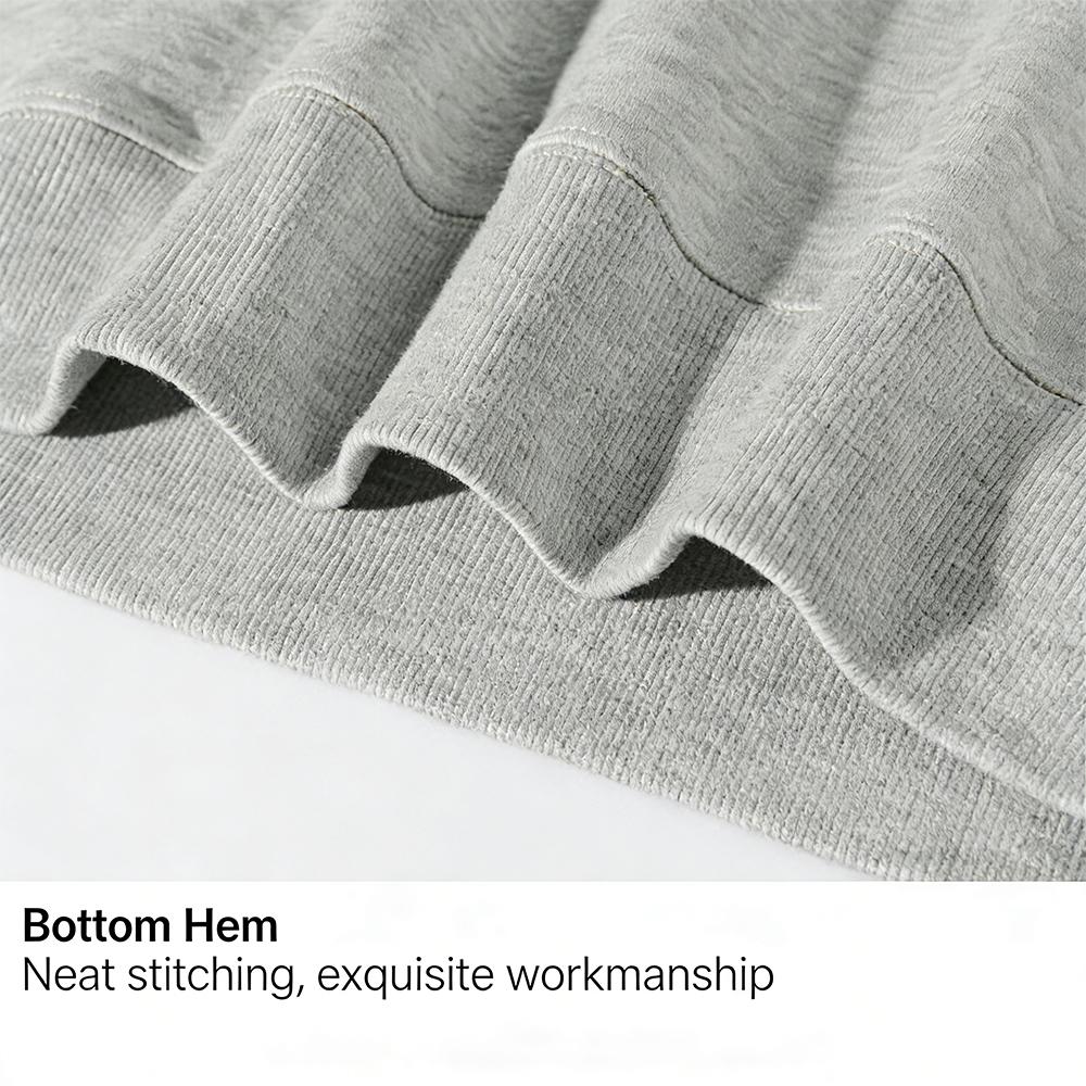 Custom Crewneck Sweatshirt (Standard / Glow-in-the-Dark Options) – Woven & Dyed French Terry Pullover, Ribbed Collar & Cuffs, Personalized Chest Design, Unisex Casual Top 300g