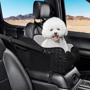 Center Console Dog Car Seat,Pet Puppy Car Seat,Middle Console Dog Armrest Booster Seat for Small Dogs