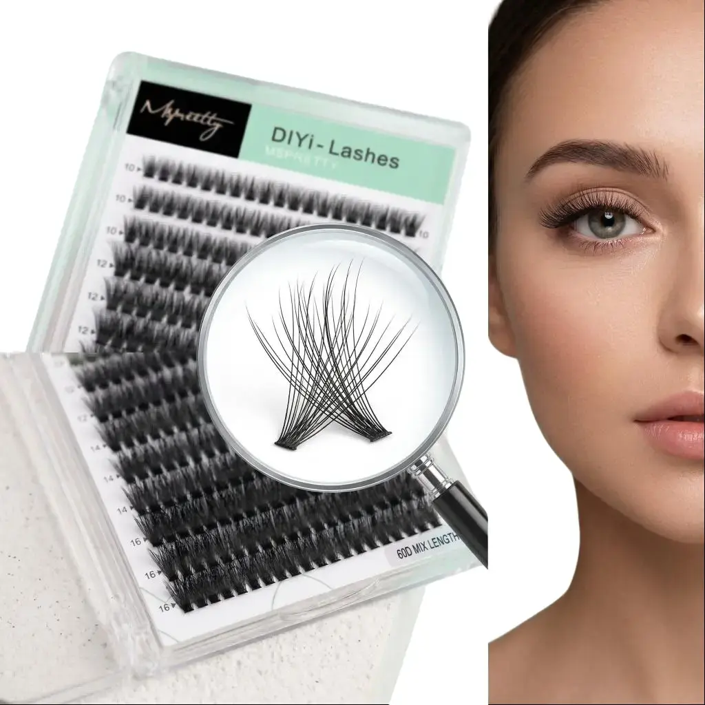 mispreetty Natural Wispy Anime False Eyelashes Set - DIY False Eyelash Extensions for Cosmetic Enthusiasts, Beauty & Personal Care Makeup, False Eyelashes Extension