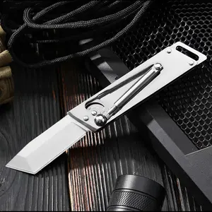 Stainless Steel Folding Knife, Portable Folding Pocket Knife, Suitable For Camping, Fshing, Hiking And Outdoor Activities